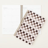 Cafe Au Lait checkerboard pattern Planer (Anzeige)