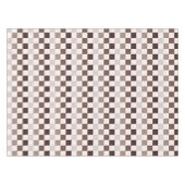 Cafe Au Lait checkerboard pattern Tischdecke (Vorderseite (Horizontal))