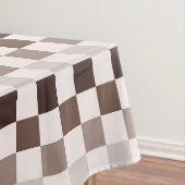 Cafe Au Lait checkerboard pattern Tischdecke (Beispiel)