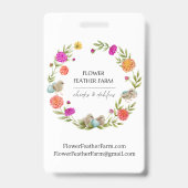 Cafe au Lait Dahlia ID Abzeichen Ausweis (Rückseite)