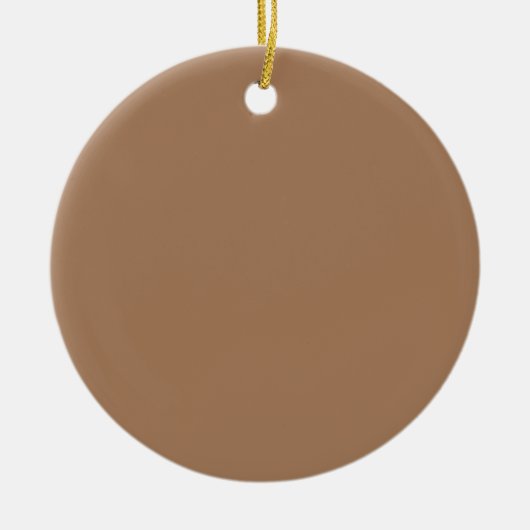 Café au lait (einfarbig)  keramik ornament (Vorne)