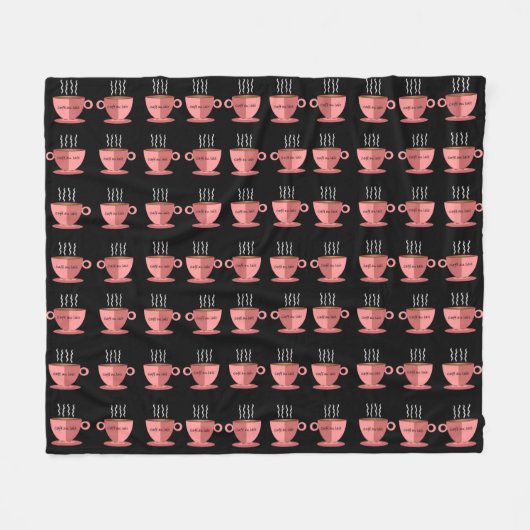 Cafe au Lait Fleece Blanket (Vorderseite (Horizontal))