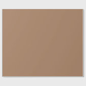 Café au Lait Matte Wrapping Paper Geschenkpapier (Flach)