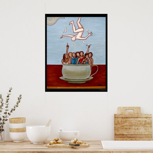 Cafe au Lait Poster (Küche)