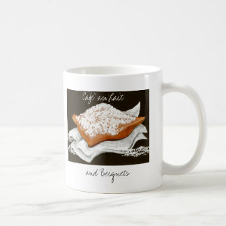 Cafe Au Lait und Beignets Kaffeetasse