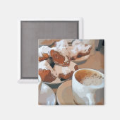 Café Aulait, New Orleans Kaffee Magnet (Vorderseite/Rückseite)