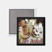 Café Aulait, New Orleans Kaffee Magnet (Vorderseite/Rückseite)