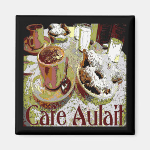 Café Aulait, New- Orleanskaffee Magnet
