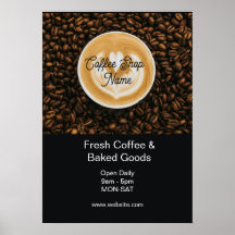 Café-Banner | Werbeplakat zur Eröffnung eines Coff