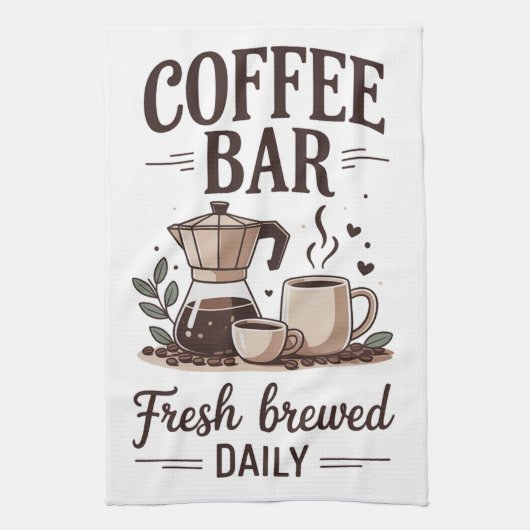Café-Bar Geschirrtuch (Vertikal)