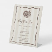 Café-Bar, Getränke-Menü-Schild für Cafés Sockelschild (Vorderseite)
