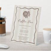 Café-Bar, Getränke-Menü-Schild für Cafés Sockelschild (In SItu)
