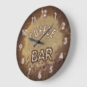 Café Bar Große Wanduhr (Winkel)