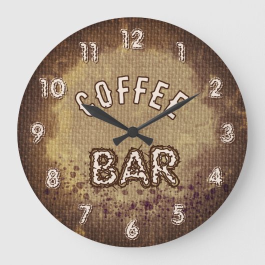 Café Bar Große Wanduhr (Vorderseite)