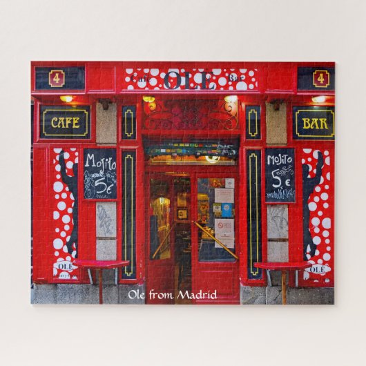 Cafe Bar Madrid. Puzzle (Horizontal)