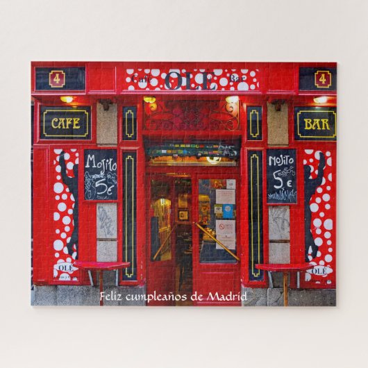 Cafe Bar Madrid. Puzzle (Horizontal)