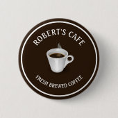 Café Barista Custom Button (Vorderseite)