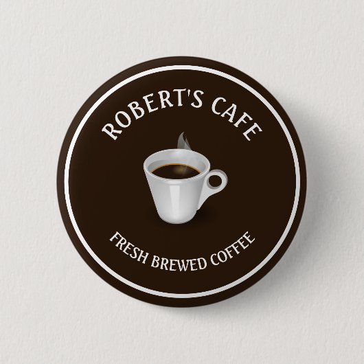 Café Barista Custom Button (Vorderseite)