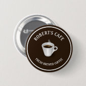 Café Barista Custom Button (Vorne & Hinten)