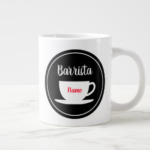 Café Barrista personalisierter Jumbo-Kaffee-Tasse Jumbo-Tasse