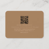 Café Bean Brewing Shop Barista Mighty Visitenkarte (Rückseite)