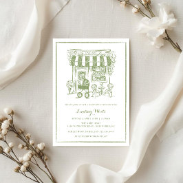 Cafe Bebe Baby Brunch Invite | Baby Shower Einladung