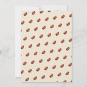 Cafe Bebe Baby Is Brewing Coffee Brown Baby Shower Einladung (Rückseite)