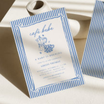 Cafe Bebe Baby Shower | Blau gestreift, Nachwuchs 