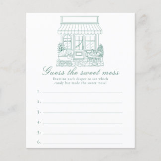 Cafe Bebe Baby shower Guess the sweet mess game