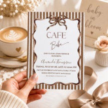 Cafe Bebe Baby Shower Kaffee