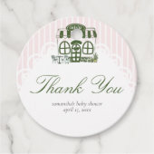 Cafe Bebe Baby Shower Kaffee  Geschenkanhänger (Vorderseite)