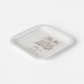 Cafe Bebe Baby Shower  Pappteller (Gewinkelt)