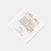 Cafe Bebe Baby Shower Serviette (Ecke)