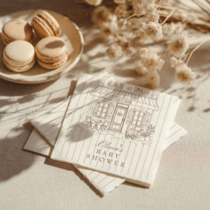Cafe Bebe Baby Shower Serviette