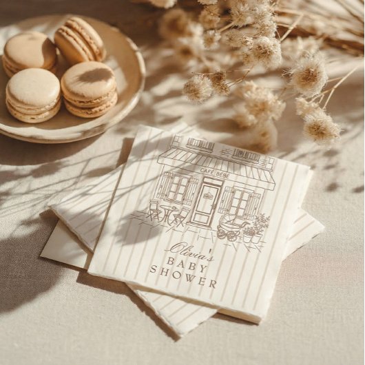 Cafe Bebe Baby Shower Serviette