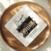 Café Bébé Black & White Bon Appétit Babydusche Serviette