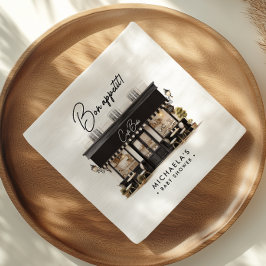 Café Bébé Black & White Bon Appétit Babydusche Serviette