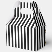 Café Bébé Black & White Paris Baby Dusche Geschenkschachtel (Rückseite)