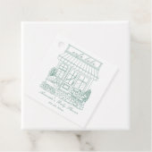 Cafe Bebe Bonjour Baby Shower Geschenkanhänger (Beispiel)