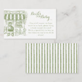 Cafe Bebe Books for Baby | Baby Shower Begleitkarte (Vorne/Hinten)