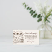 Cafe Bebe Books for baby gender neutral Coffee Begleitkarte (Stehend Vorderseite)