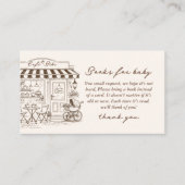 Cafe Bebe Books for baby gender neutral Coffee Begleitkarte (Vorderseite)