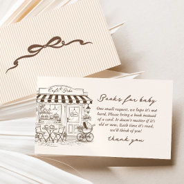 Cafe Bebe Books for baby gender neutral Coffee Begleitkarte