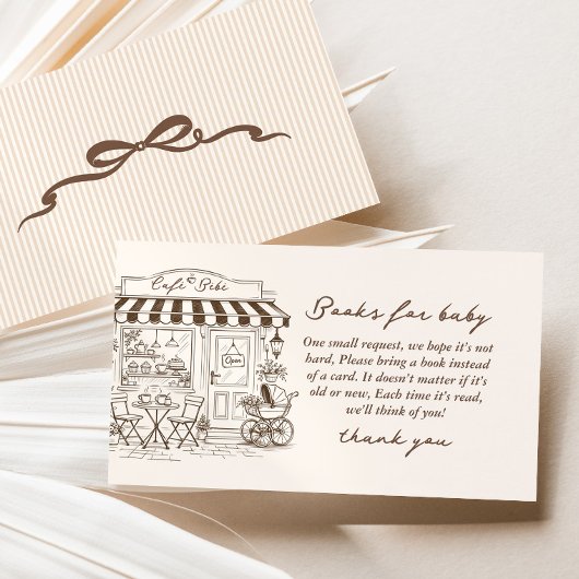 Cafe Bebe Books for baby gender neutral Coffee Begleitkarte