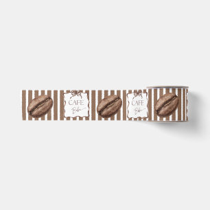Cafe Bebe Brauner Kaffe-Baby-Party Satinband