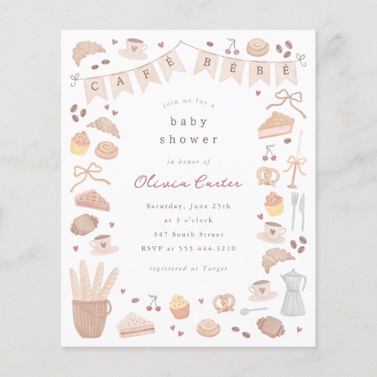 Cafe Bebe Budget Baby Shower (Vorderseite)