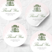 Cafe Bebe Coffee Baby Shower  Runder Aufkleber