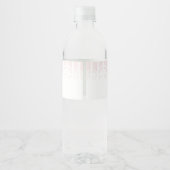 Cafe Bebe Coffee Baby Shower Wasserflaschenetikett (Rückseite)