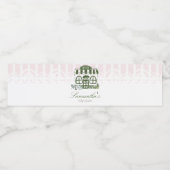 Cafe Bebe Coffee Baby Shower Wasserflaschenetikett (Einzelnes Label)