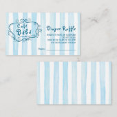 Café Bébé Französisch Moderne Niedlich Blue Boy Ba Begleitkarte (Vorne/Hinten)